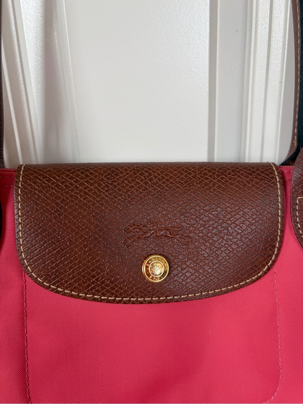 Longchamp Large Le Pliage Tote Grenadine Pink + Bonus Bag Organizer - Picture 6 of 15